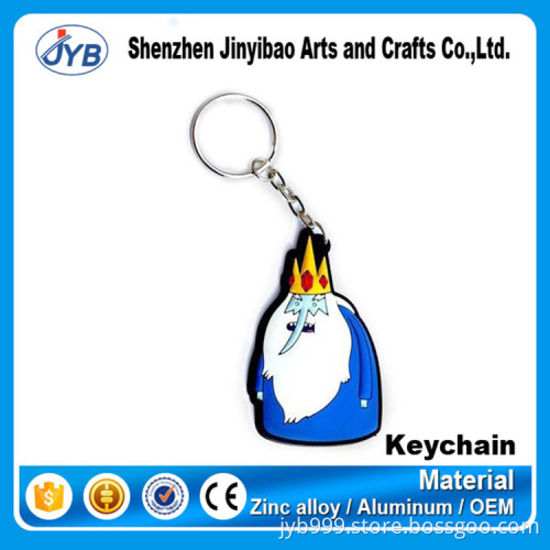 high quality custom 3d plastic rubber figure keychain